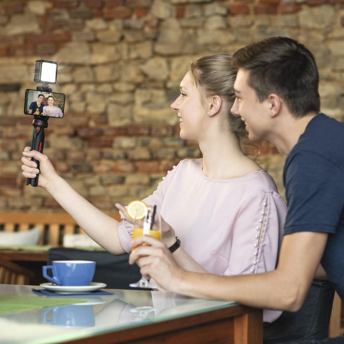 HAMA Tripod “Solid 80 Ball” for smartphones, Bluetooth remote for photos, max. 80 cm.