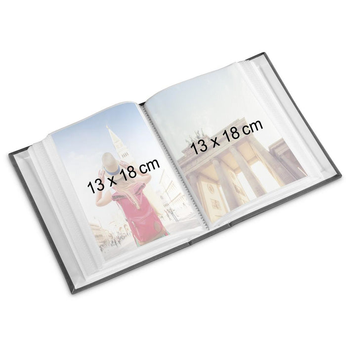HAMA Album "London" for 100 photos, Size 13x18 cm, blue, 07172