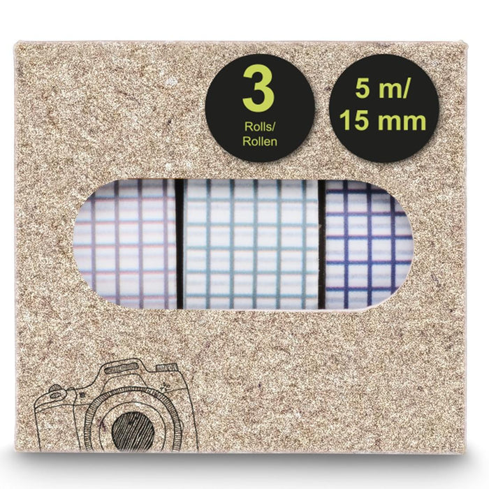 HAMA Paper photo tape, 1.5x500 cm, various motifs, in sets of 3 pcs