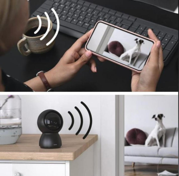 HAMA WiFi Camera 1080p Indoor Rotatable Motion Sensor Black