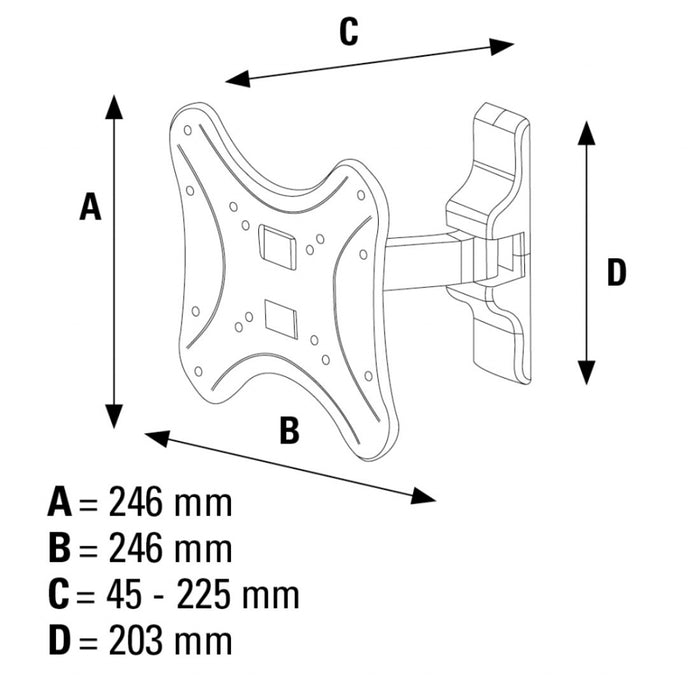 TV stand HAMA-108726 19" - 46"