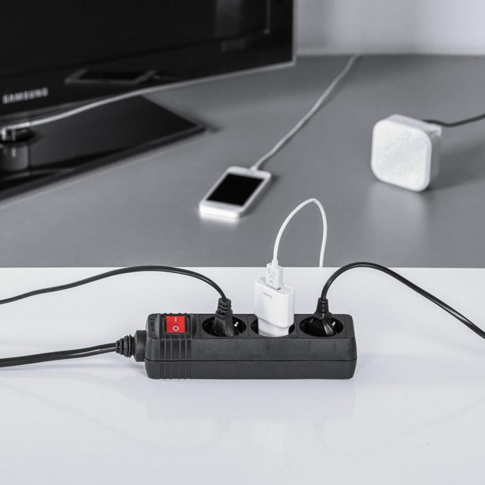 HAMA 108835 power strip, 3 sockets, 108835