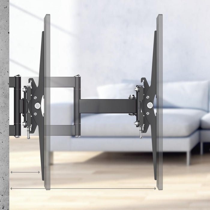 Hama Fullmotion TV wall mount, 32-65", adjustable, Black