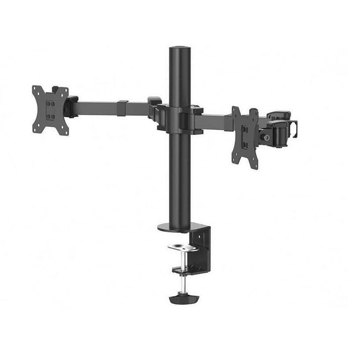 HAMA 2-Monitor Desk Stand Adjustable, 13" - 35", 15 kg, Swivel/Tilt, Black