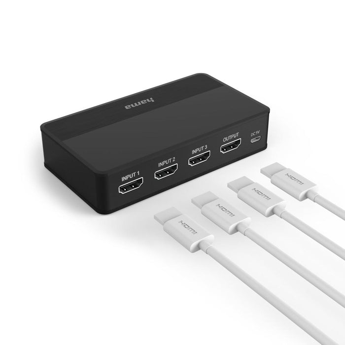 Switch / switch HAMA 4K-HDMI™ 3x1, 121770