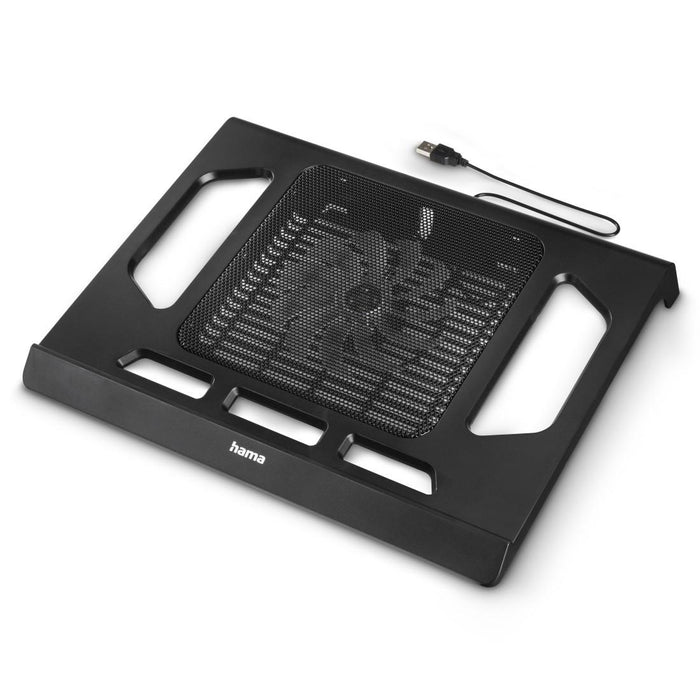 Hama Black Edition laptop cooling stand with fan, USB