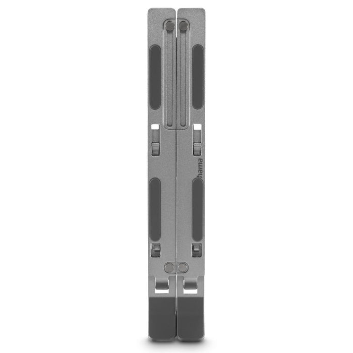 HAMA "Aluminium" laptop stand, folding, tilting, up to 39 cm (15.4"), silver