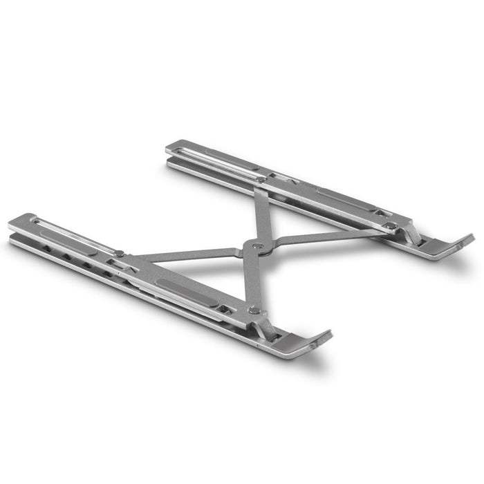 HAMA "Aluminium" laptop stand, folding, tilting, up to 39 cm (15.4"), silver