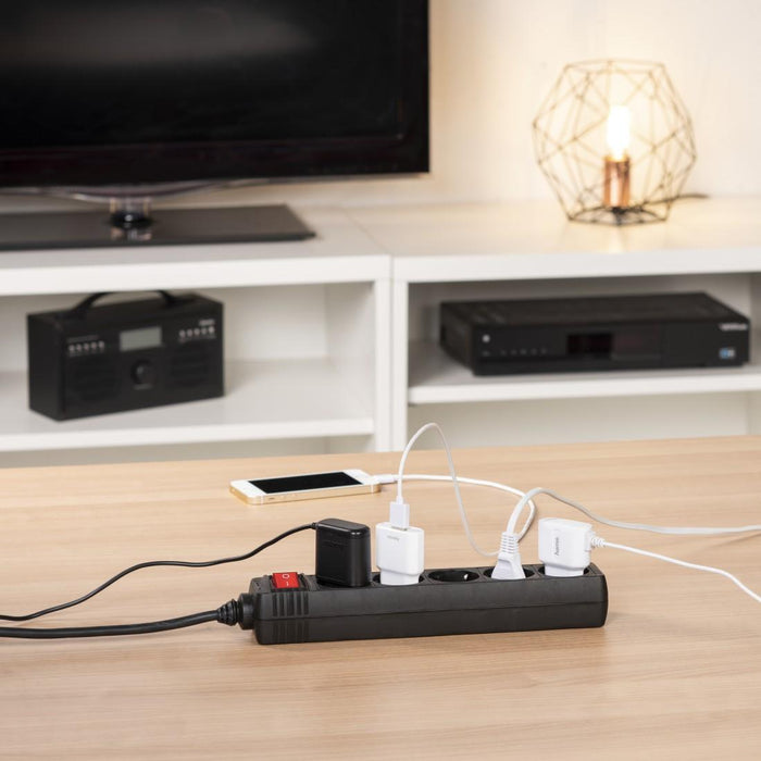HAMA power strip 5 sockets, 1.4 m, 137267