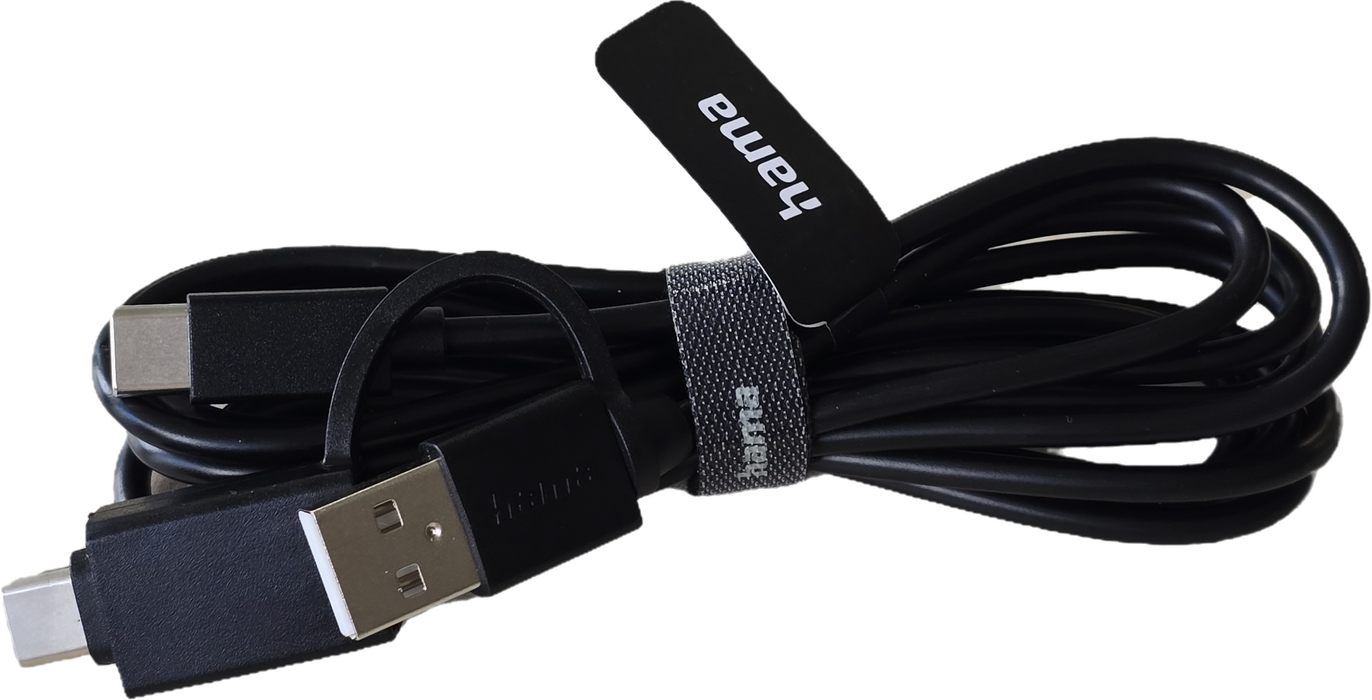 HAMA Wired keyboard CK-200, Cyrillic, USB-A, USB-C, multi-buttons