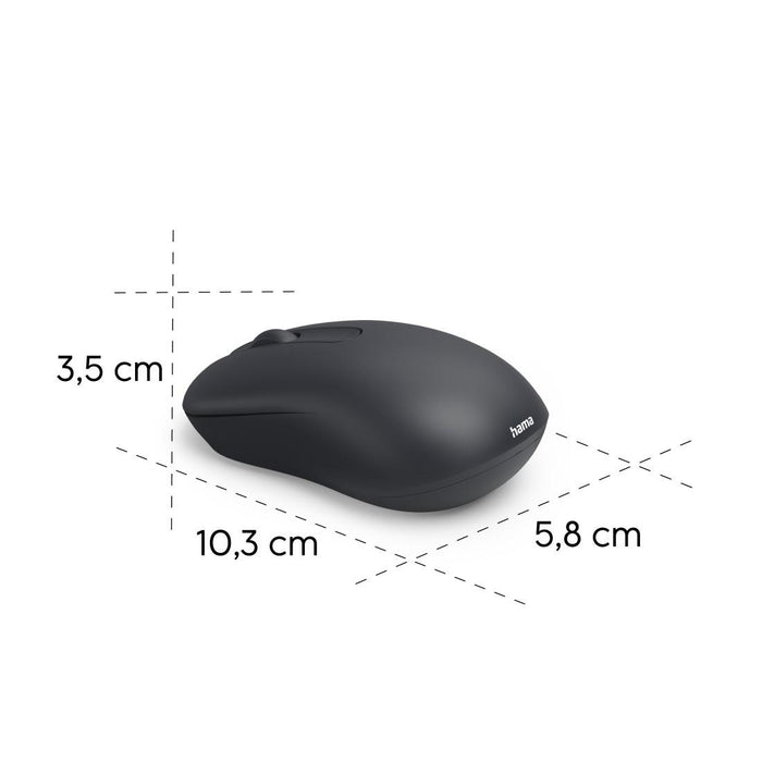 HAMA Wireless optical mouse WM-100, 3 buttons, black