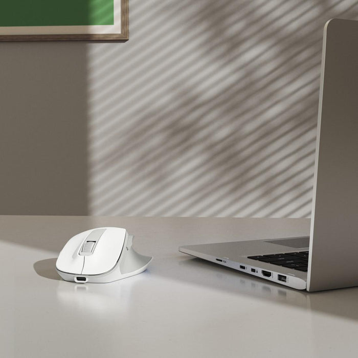 HAMA Wireless optical mouse WM-500 Recharge, white, 6 buttons, 800/1200/1600 dpi, silent