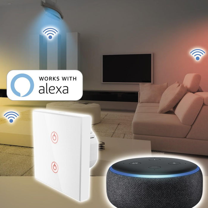 HAMA Wi-Fi Smart Wall Switch, Amazon Alexa, 176551
