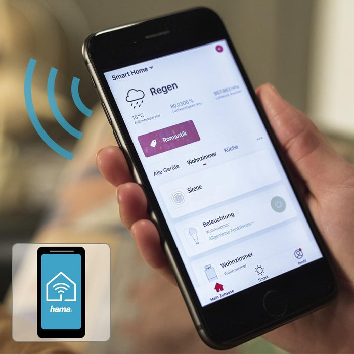 Smart alarm siren 97.4 dB, HAMA-176590