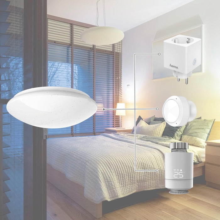 Hama WiFi Ceiling lighting, sconce, diameter 30 cm, 176604