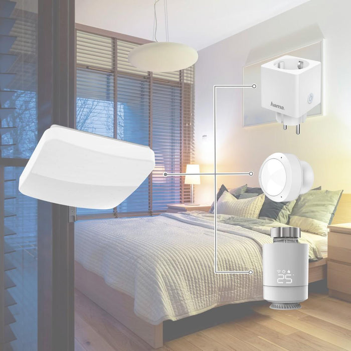 Hama WiFi Ceiling light, square, 27 cm, 176605