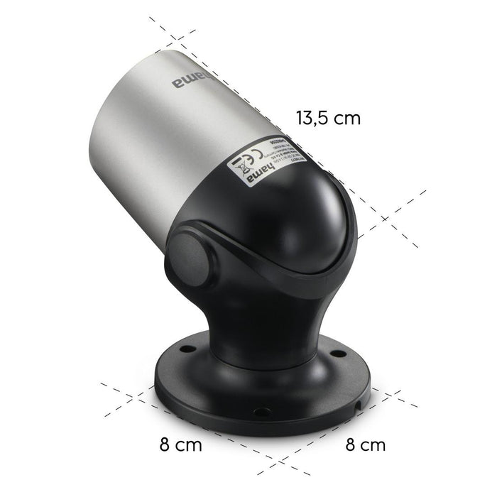 HAMA Surveillance Camera, 1080p WiFi, Motion/Sound Sensor, Night Surveillance, 176646