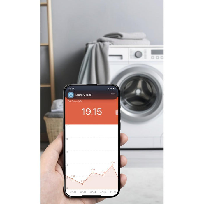 HAMA Smart mini WiFi socket 3680W, 16A with app for measuring energy consumption