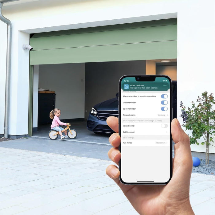 HAMA Smart garage door controller, Wi-Fi, with sensor, control via app/voice command