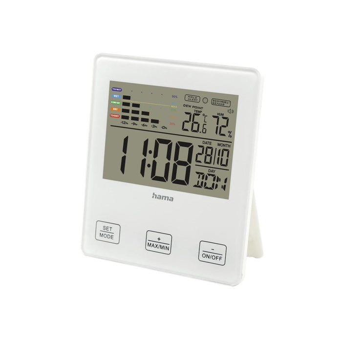 HAMA Clock Thermometer/Hygrometer "TH-10" with mold alarm