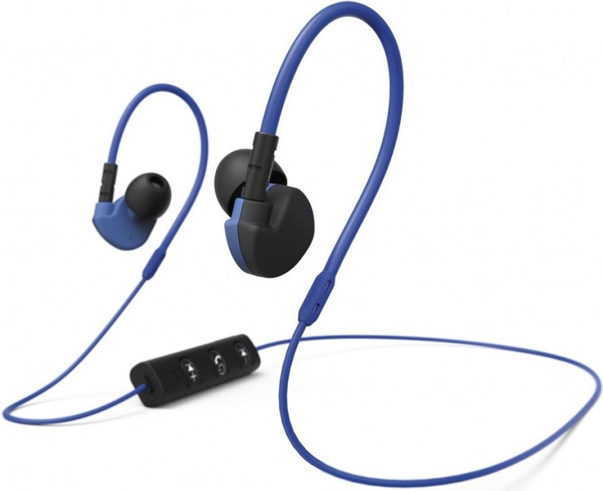 Headphones HAMA-177096 Active BT Black/Blue