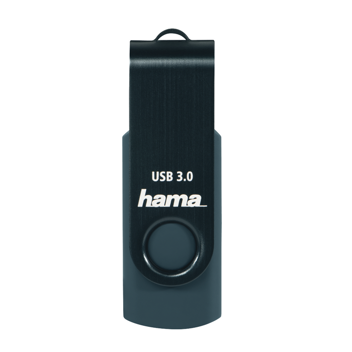 USB memory stick HAMA Rotate, 256GB, USB 3.0 90 MB/s, Petrol blue