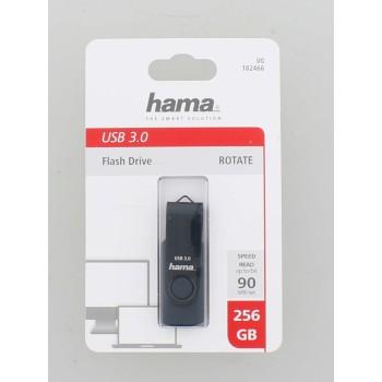 USB memory stick HAMA Rotate, 256GB, USB 3.0 90 MB/s, Petrol blue
