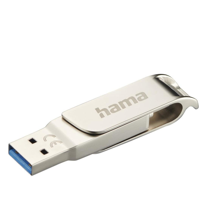 HAMA Flash memory "C-Rotate Pro", USB-C 3.1/3.0, 128GB, 100MB/s, 182491