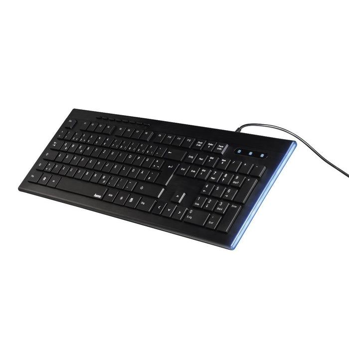 HAMA Anzano multimedia low profile keyboard, luminous effect