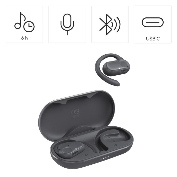 Hama Bluetooth Headphones Open-ear, "Spirit Open", True Wireless, App