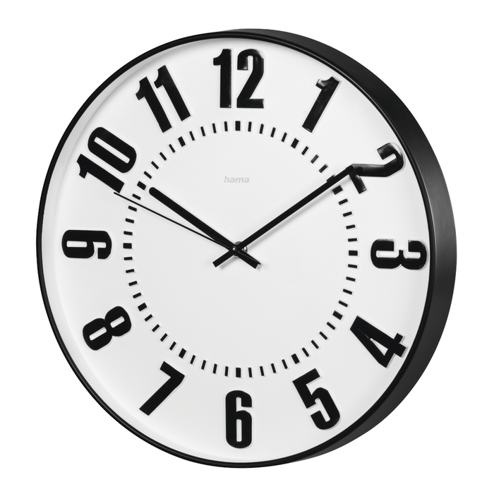 Black Digits Wall Clock, HAMA-185859