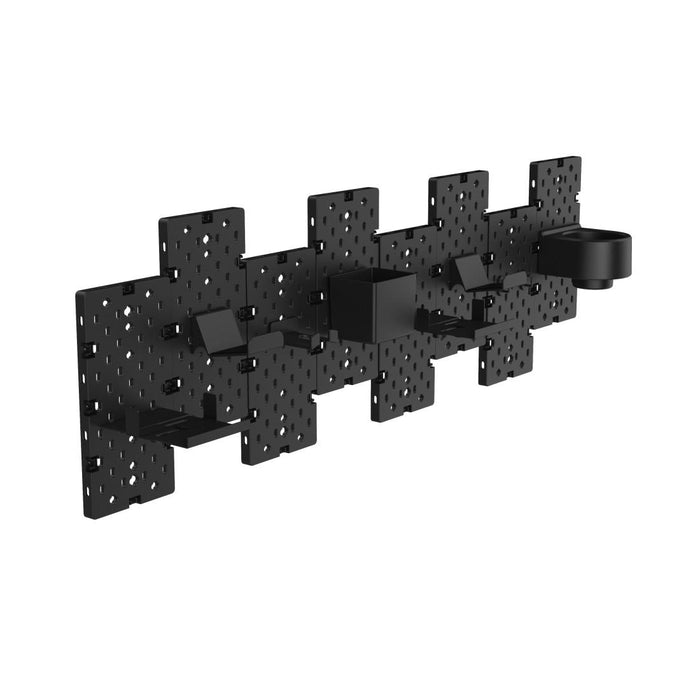 uRage Modular Peg Board Kit, Wall/Table Mount, Black