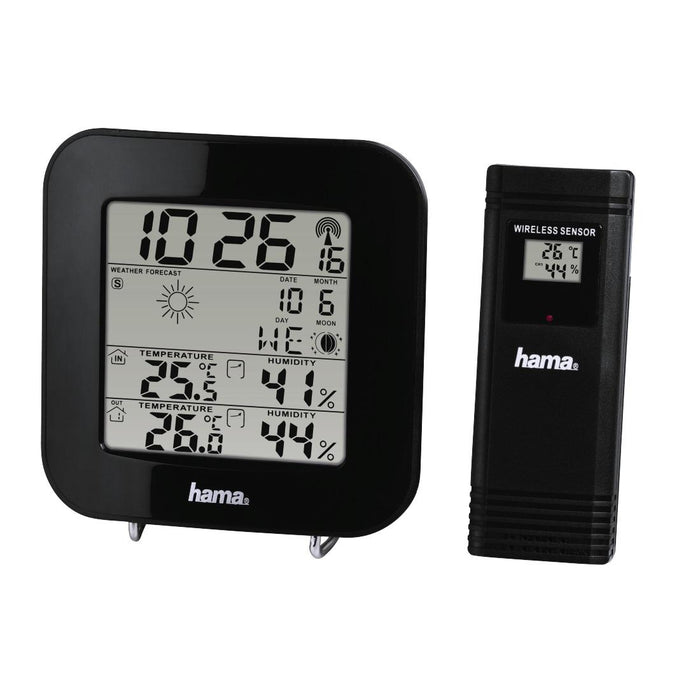 HAMA EWS-200 Electronic Weather Station, Weather Forecast, Black