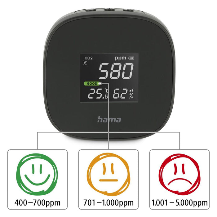 Measuring device HAMA Safe, CO2, 186434