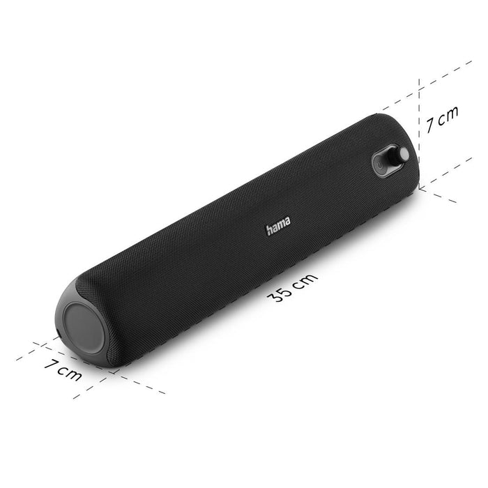 Bluetooth mobile speaker Hama "PipeRoll 3.0", IPX5, Equalizer, 20W, Black, 188210