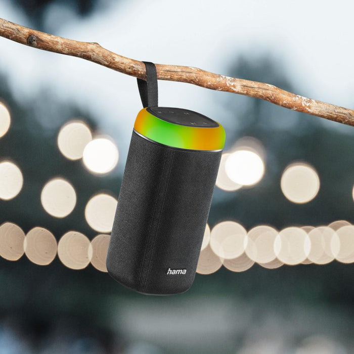Bluetooth speaker HAMA Shine 2.0, 30W, LED, Water protection, Black, 188228