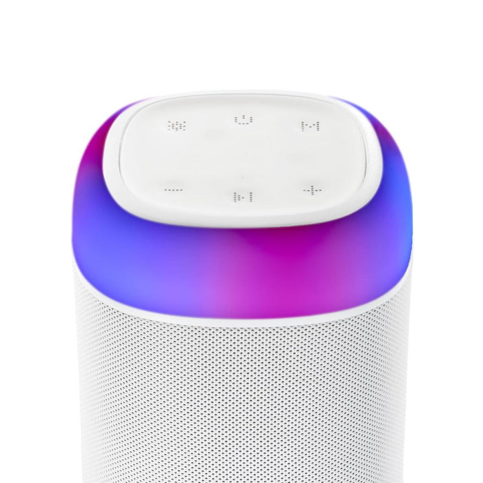 Bluetooth mobile speaker HAMA Shine 2.0, 30W, LED, Water protection, White, 188229