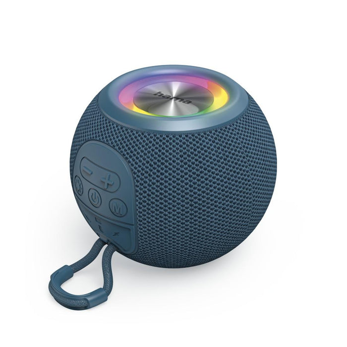 HAMA Bluetooth speaker "Ball Shape Speaker", 5 light modes, 5W, blue