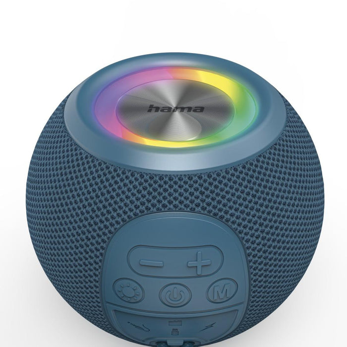 HAMA Bluetooth speaker "Ball Shape Speaker", 5 light modes, 5W, blue