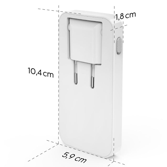 Hama GaN Charger 65W 2x USB-C 1x USB-A Foldable - White