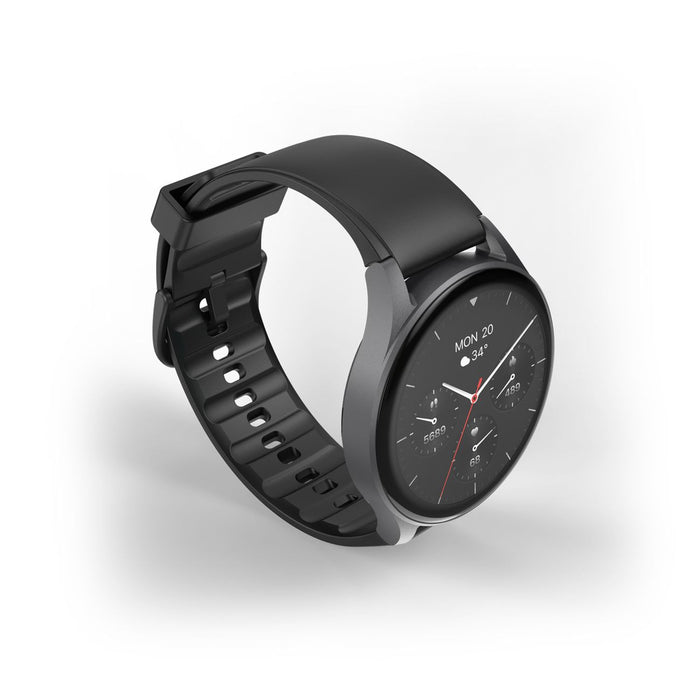 Hama 8900 GPS AMOLED Smartwatch 1.43" with Silicone Strap - Black