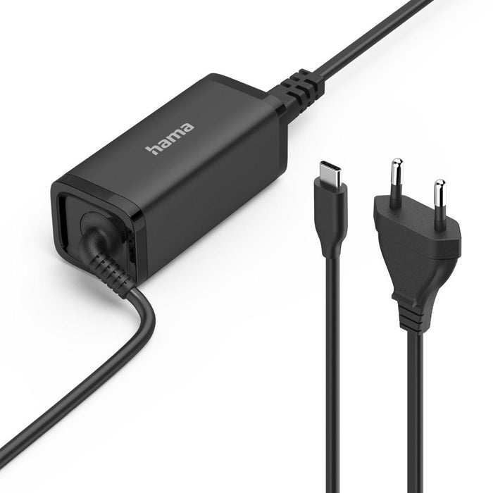 HAMA Laptop charger, USB-C PD, GaN, 5-20V/65 W