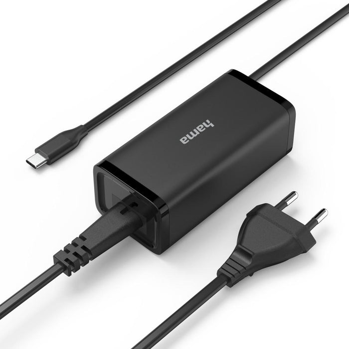 HAMA Universal laptop power supply, USB-C, Gan, (PD), 5-20V/100W