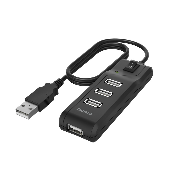 USB hub, 4 ports, HAMA-200118