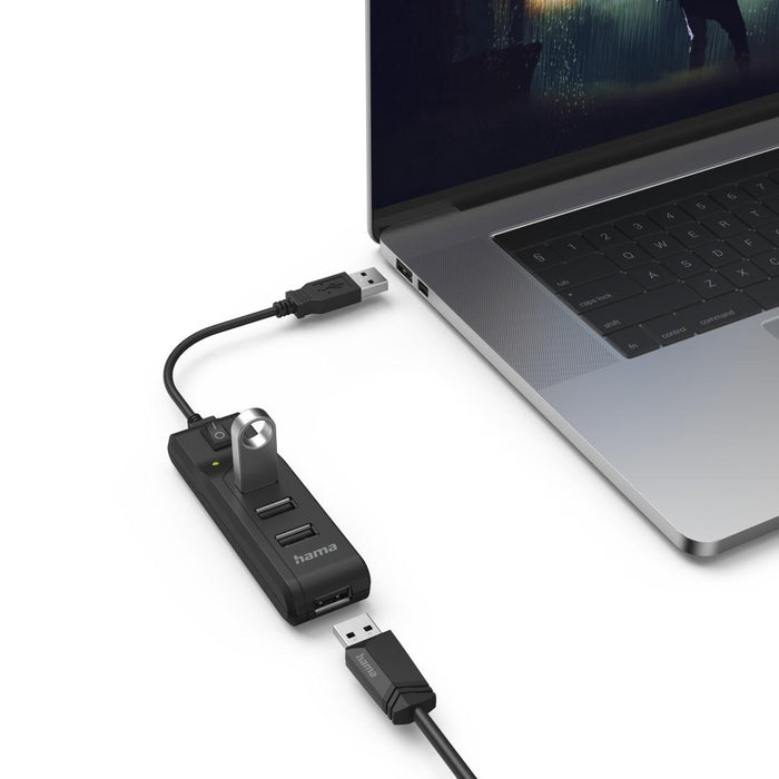 USB hub, 4 ports, HAMA-200118