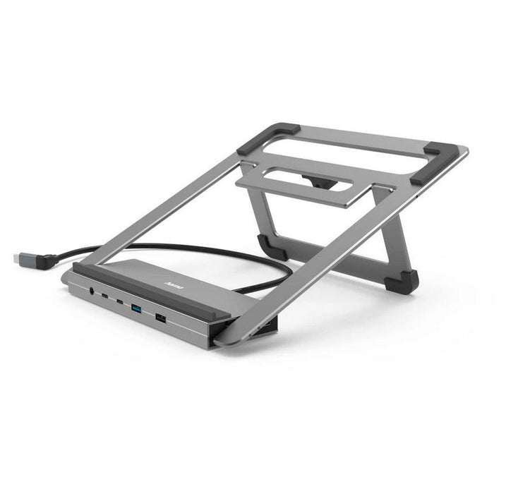Hama "Connect2Office Stand" USB-C docking station, Laptop stand, 12 ports