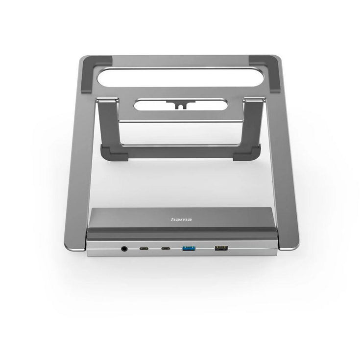 Hama "Connect2Office Stand" USB-C docking station, Laptop stand, 12 ports