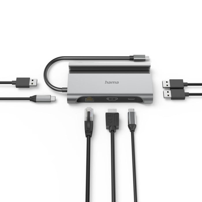 HAMA "Connect2Mobile V2" USB-C 7 in 1 laptop docking station
