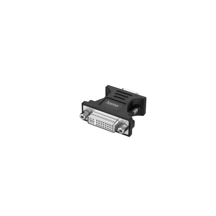 HAMA adapter, VGA male - DVI female, Full-HD 1080p, Black