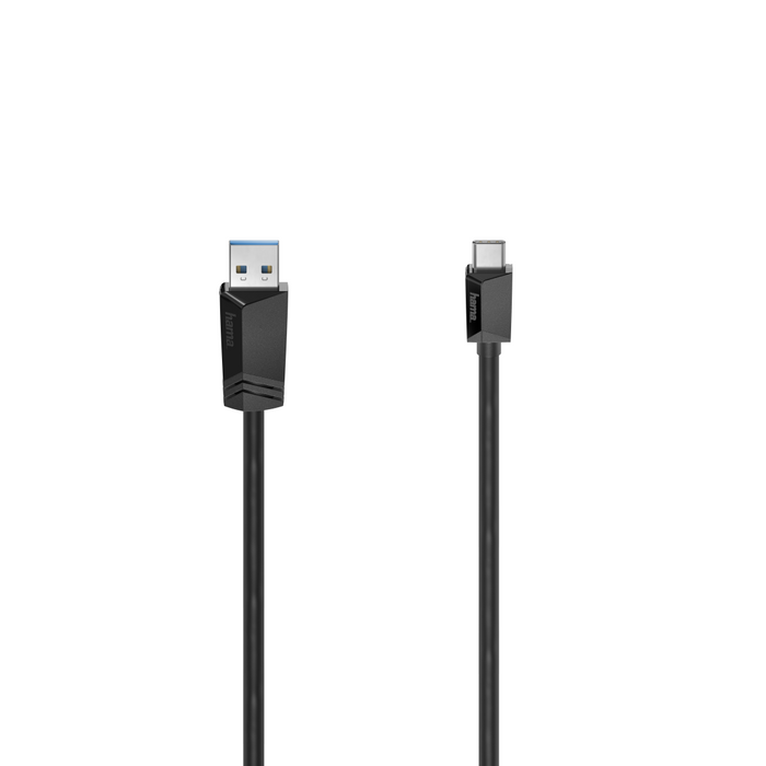 Cable HAMA USB-C male-USB-A male, USB 3.2 Gen 1, 5Gbit/s, 0.25 m., Black